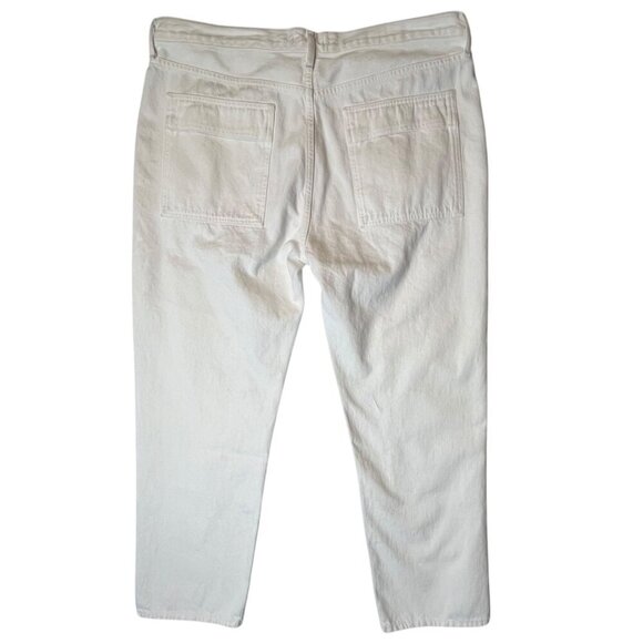 AGOLDE Cooper Cargo Jeans Women's 31 Milkshake Straight Leg Full Length Denim - Picture 3 of 10